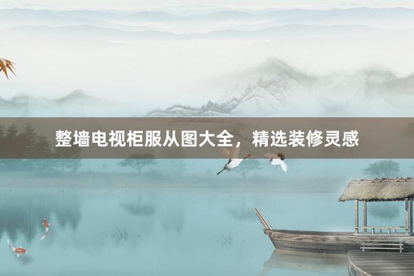 整墙电视柜服从图大全，精选装修灵感